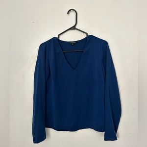 Dynamite blue V neck blouse